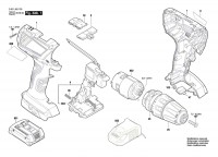 Bosch 3 601 JE6 101 Gsr 18V-28 Cordless Screwdriver 18 V / Eu Spare Parts